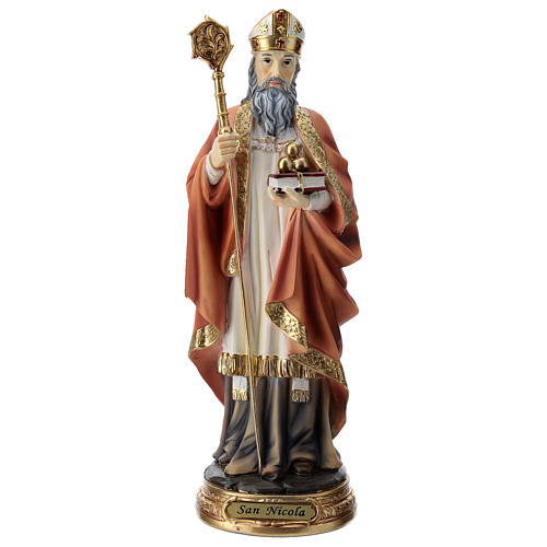 Statue résine Saint Nicolas 30 cm 1