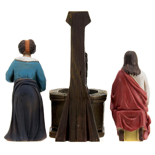Cena vida de Jesus Cristo: encontro com a mulher samaritana junto ao poço de Jacó, 9 cm 11