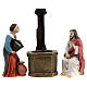Passion scene Jesus Christ and the Samaritan woman at the well of Jacob 9 cm s1
