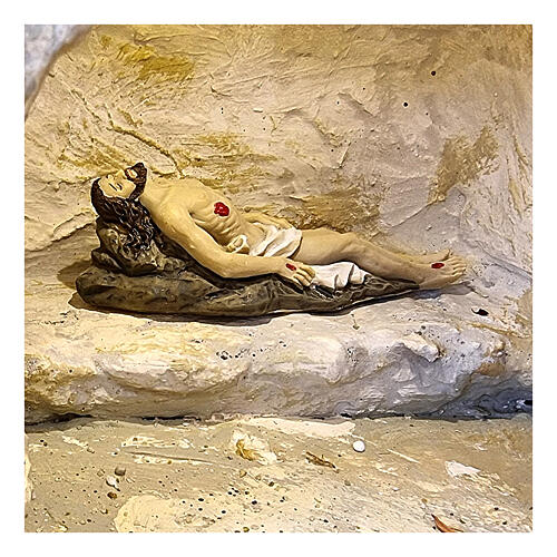 Deposizione Gesù angelo statue 9 cm 4