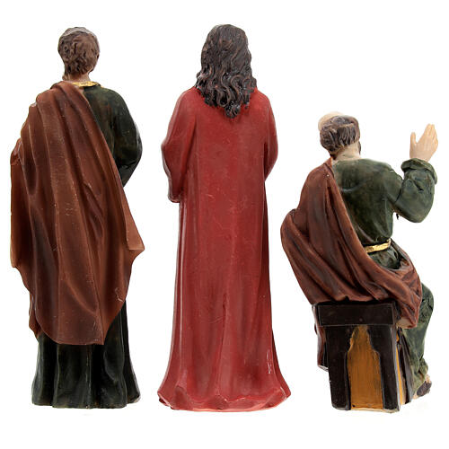 Scena condanna di Gesù Caifa Barabba statue 9 cm 13
