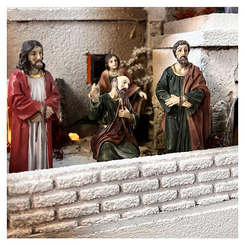 Scena z żywica Chrystusa: skazanie Jezusa, Kajfasz, Barabasz 9 cm 8