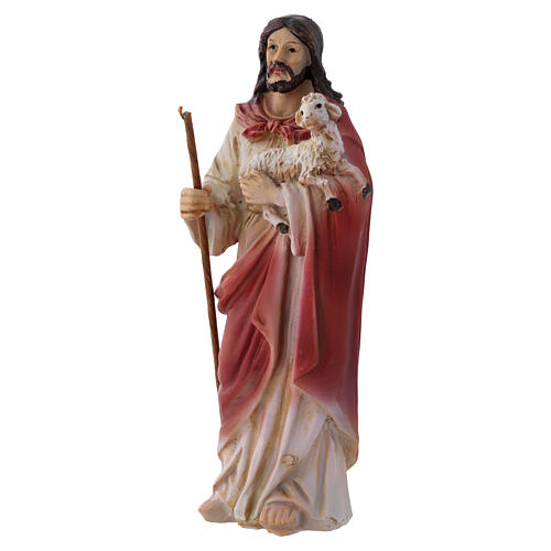 Santon Jésus Bon Pasteur 9 cm en résine 4