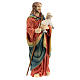 Statuina Gesù Buon Pastore 9 cm in resina s5