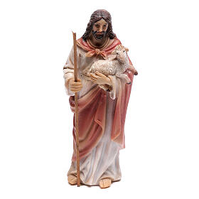 Ícones, Ovos Pintados, Quadros, Imagens: Figura em resina Jesus Bom Pastor, 9 cm