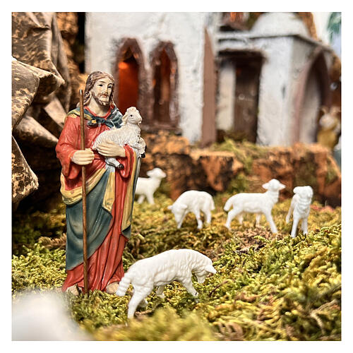 Jesus the Good Shepherd statue, 9 cm in resin 4
