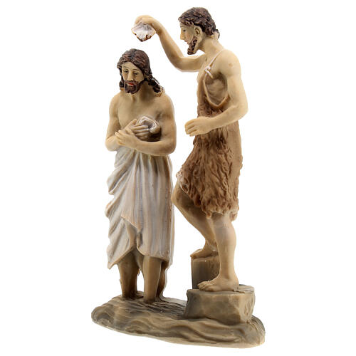 Taufe Jesu im Jordan mit Johannes dem Täufer, für 9 cm Krippe 3