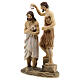 Estatuas escenas bautismo de Jesús con Juan Bautista 9 cm s3