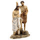 Estatuas escenas bautismo de Jesús con Juan Bautista 9 cm s5