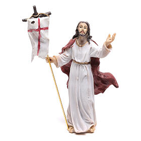Ícones, Ovos Pintados, Quadros, Imagens: Figura em resina Ressurreição de Jesus 9 cm