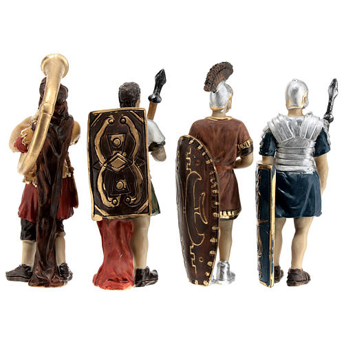 Quatre santons de soldats romains 10 cm 13