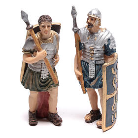 Ícones, Ovos Pintados, Quadros, Imagens: Quatro figuras soldados romanos 9-10 cm