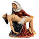 Figura resina Virgem Maria com o corpo de Jesus nos braços, 9 cm s1