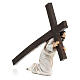Gesù cade sotto il peso della croce statua resina 9 cm s4