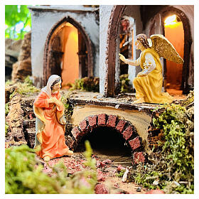 Escena de la Anunciación a María con Arcángel Gabriel 9 cm