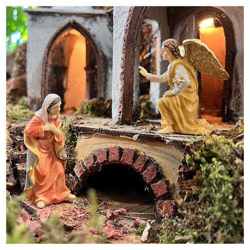 Escena de la Anunciación a María con Arcángel Gabriel 9 cm 4