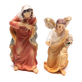 Ícones, Ovos Pintados, Quadros, Imagens: Cena Anunciação do Arcanjo Gabriel à Virgem Maria, 9 cm