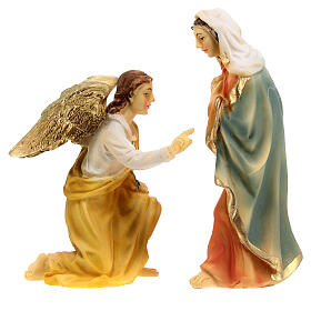 Annunciation, Mary with Archangel Gabriel scene 9 cm