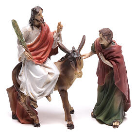 Ícones, Ovos Pintados, Quadros, Imagens: Cena entrada de Jesus em Jerusalém 9 cm