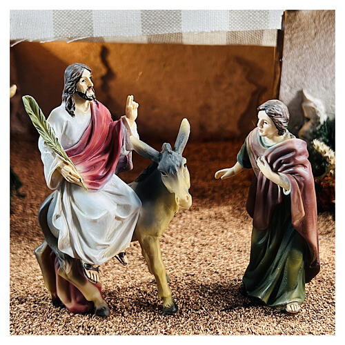 Scene of the Christ arriving into Jerusalem, 9 cm 4