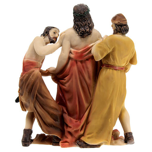 Escena Jesús despojado de sus vestidos 9 cm 7