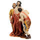 Scena Gesù spogliato dalle vesti statue 9 cm s3