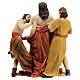 Scena Gesù spogliato dalle vesti statue 9 cm s7