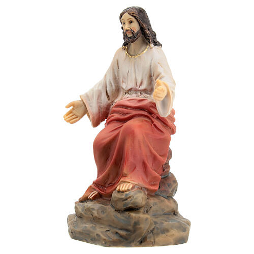 Escena del sermón de Jesús en el monte 9 cm 8