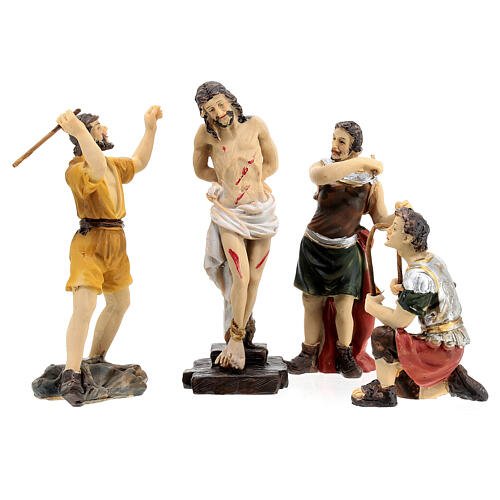 Scène passion de Jésus flagellation de Christ 9 cm 1