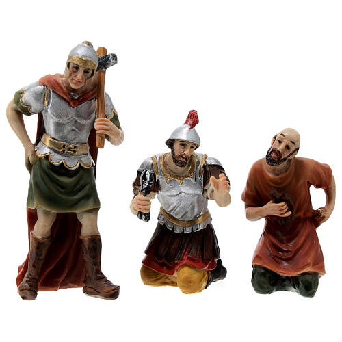 Scène passion de Christ couronnement d'épines 9 cm 5