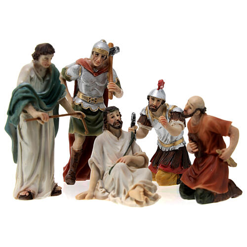Scène passion de Christ couronnement d'épines 9 cm 9
