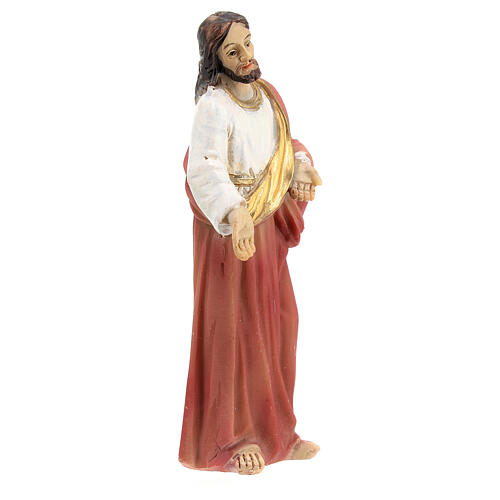 Estatuas escena de Cristo recuperación de los paralizados 9 cm 10