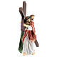 Figuras de resina da Paixão de Jesus: Jesus carregando a Cruz no caminho do Calvário, com Simão Cireneu e a Verónica s12