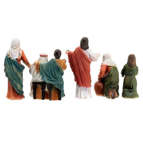 Vida de Jesus Cena Bodas de Caná figuras 9 cm resina 14