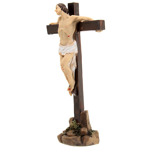 Estatuas de los dos ladrones en las cruces Pasión de Jesús 9 cm 2