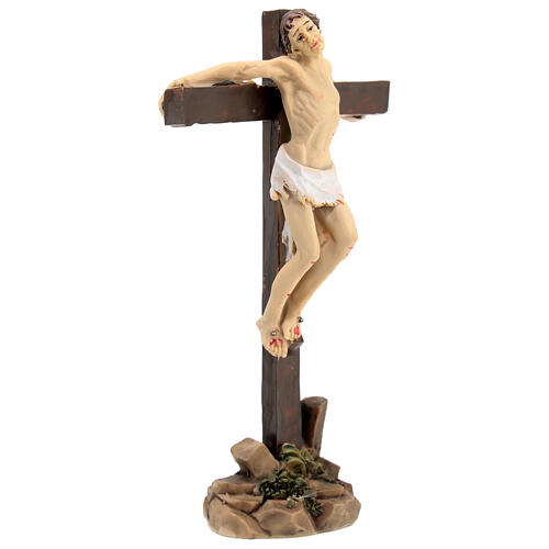 Estatuas de los dos ladrones en las cruces Pasión de Jesús 9 cm 4