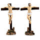 Estatuas de los dos ladrones en las cruces Pasión de Jesús 9 cm s1
