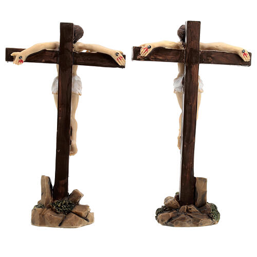 Figurki dwóch złodziei na krzyżu 9 cm 6