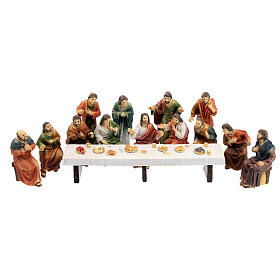The Last Supper scene in resin 9 cm