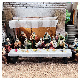 The Last Supper scene in resin 9 cm