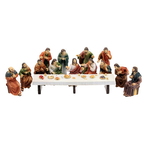 The Last Supper scene in resin 9 cm 1