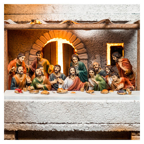 The Last Supper scene in resin 9 cm 2