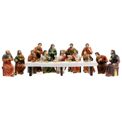 The Last Supper scene in resin 9 cm 4
