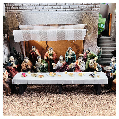 The Last Supper scene in resin 9 cm 5