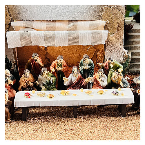 The Last Supper scene in resin 9 cm 8