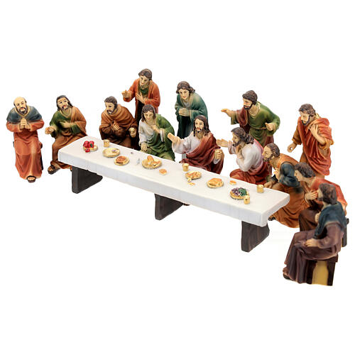 The Last Supper scene in resin 9 cm 9