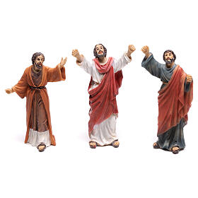 Ícones, Ovos Pintados, Quadros, Imagens: Figuras resina da vida de Jesus: o povo condena Jesus à morte, altura máxima 10 cm