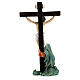 Jesus on the cross with Mary at his feet 9 cm s10