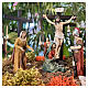 Jesus on the cross with Mary at his feet scene 9 cm s2