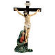 Jesus on the cross with Mary at his feet scene 9 cm s3